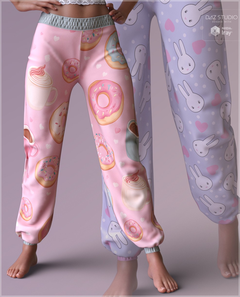 Trendy Textures for dForce Comfy Loungewear Pants by N/A