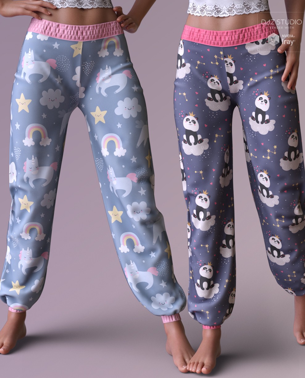 Trendy Textures for dForce Comfy Loungewear Pants by N/A