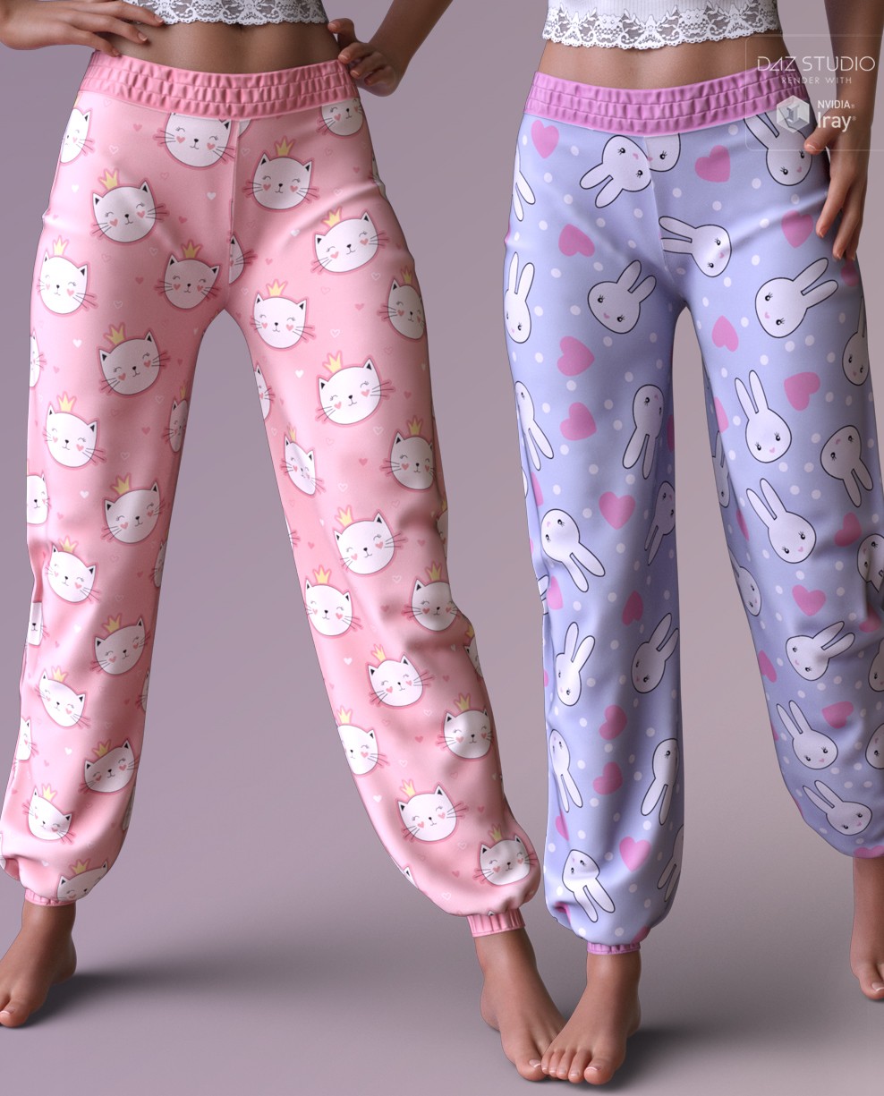 Trendy Textures for dForce Comfy Loungewear Pants by N/A