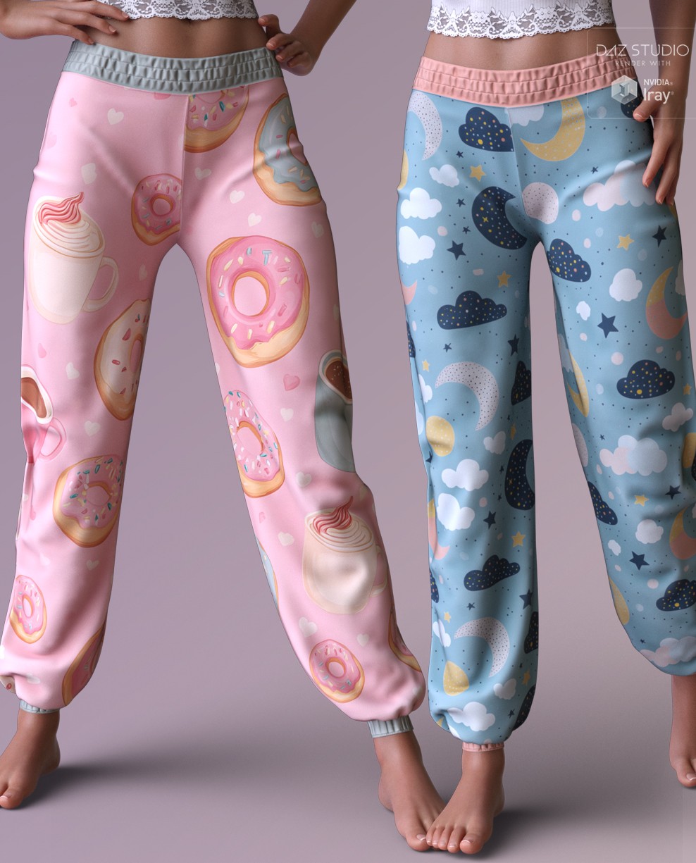 Trendy Textures for dForce Comfy Loungewear Pants by N/A
