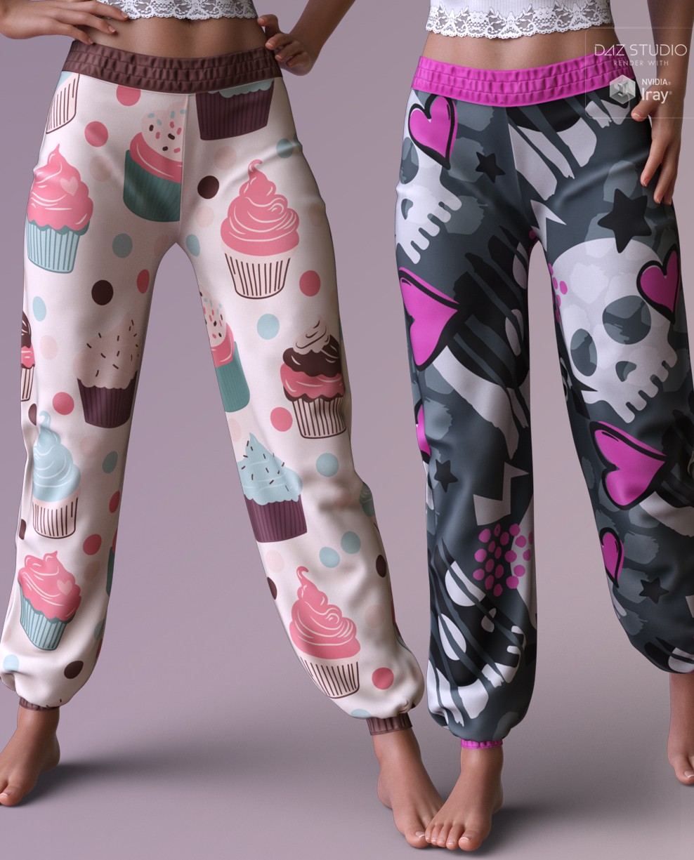 Trendy Textures for dForce Comfy Loungewear Pants by N/A