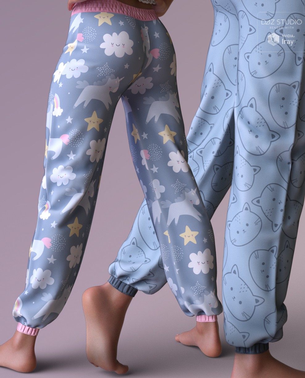 Trendy Textures for dForce Comfy Loungewear Pants by N/A