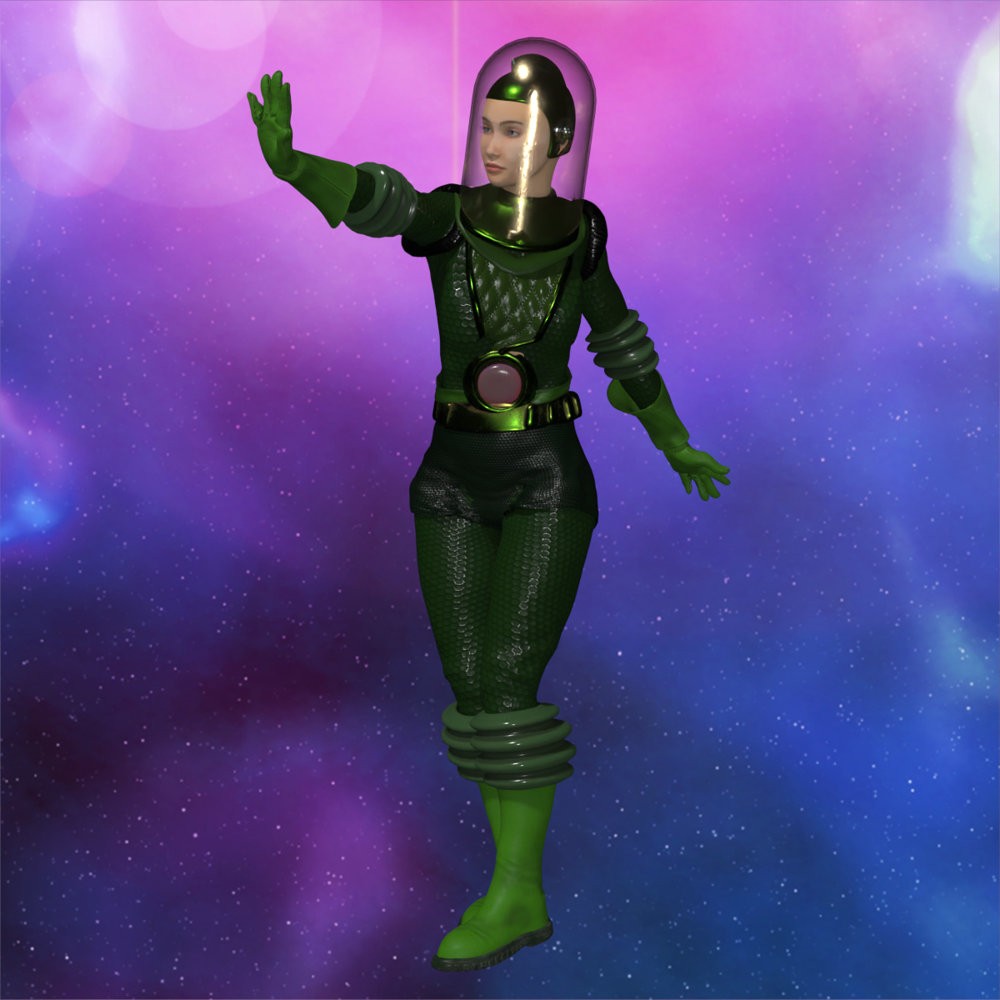 Ajax Spacewoman for La Femme 2 for Poser by N/A