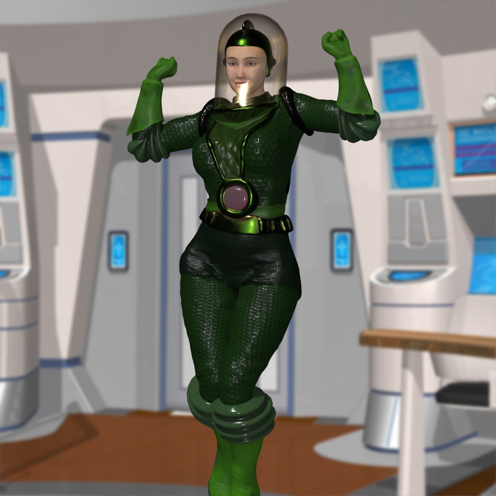 Ajax Spacewoman for La Femme 2 for Poser by N/A