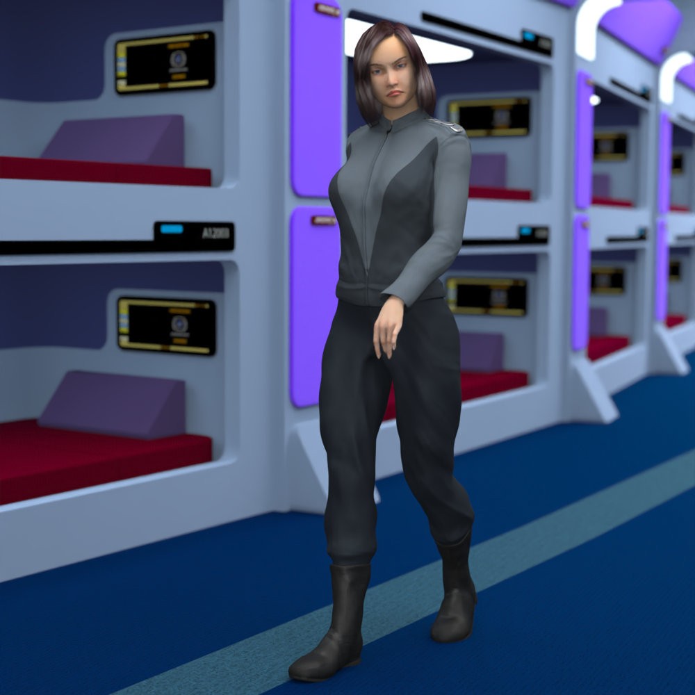 NSEA Uniform (for La Femme 2) (for Poser) by N/A