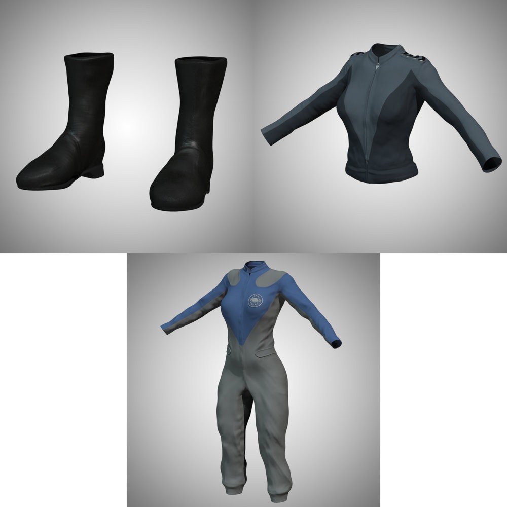 NSEA Uniform (for La Femme 2) (for Poser) by N/A
