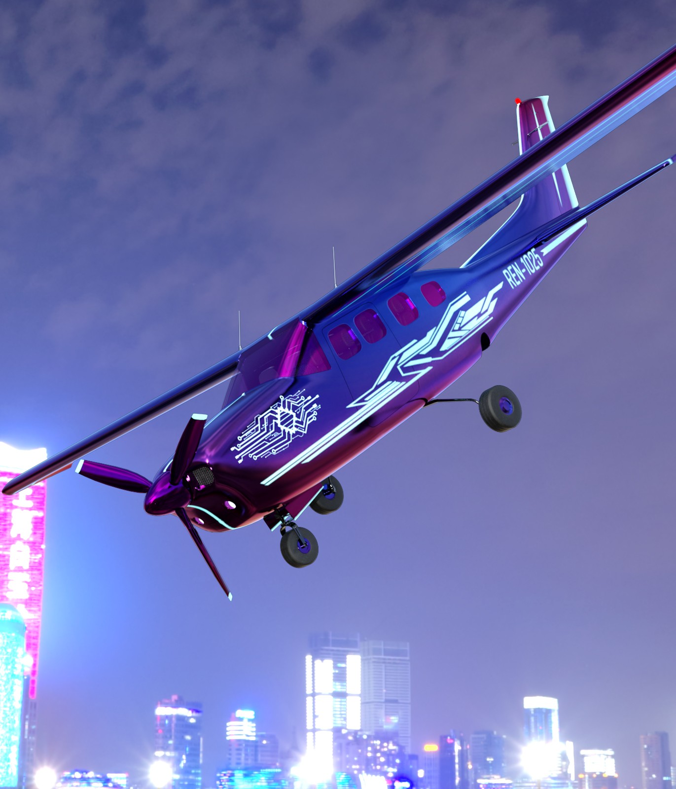 Cyber Jet for Daz and Poser by N/A