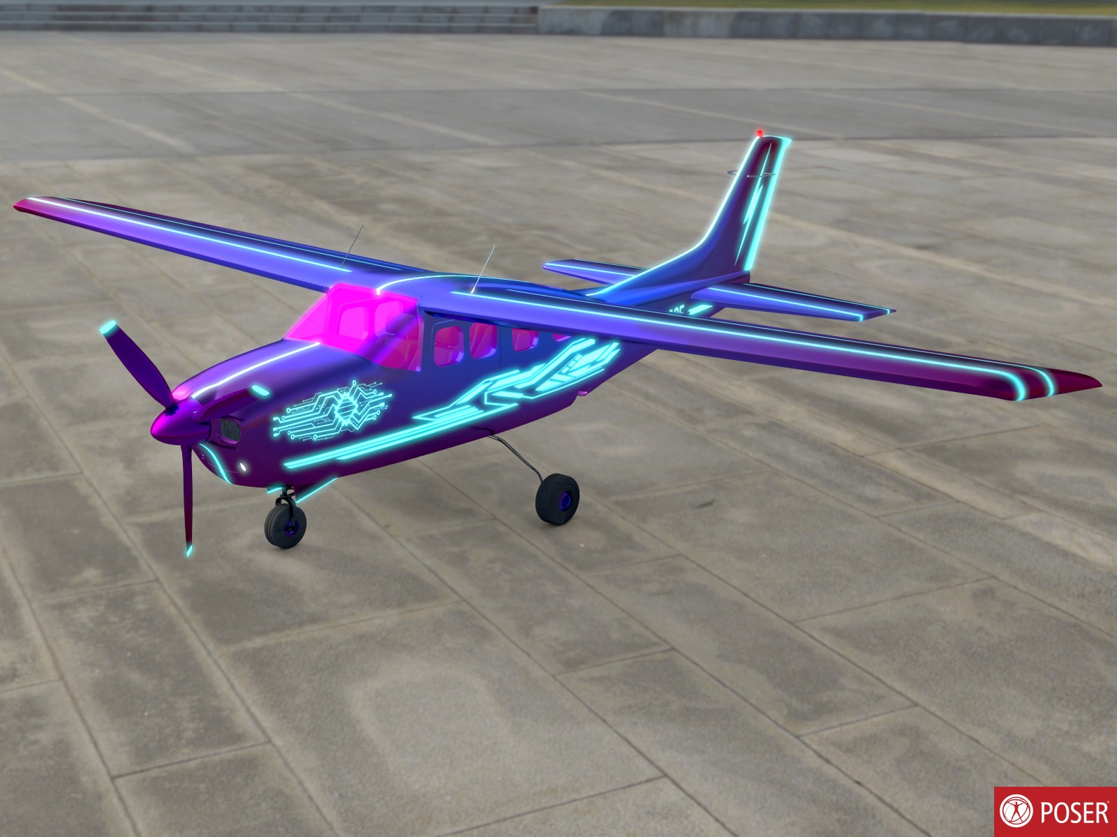 Cyber Jet for Daz and Poser by N/A