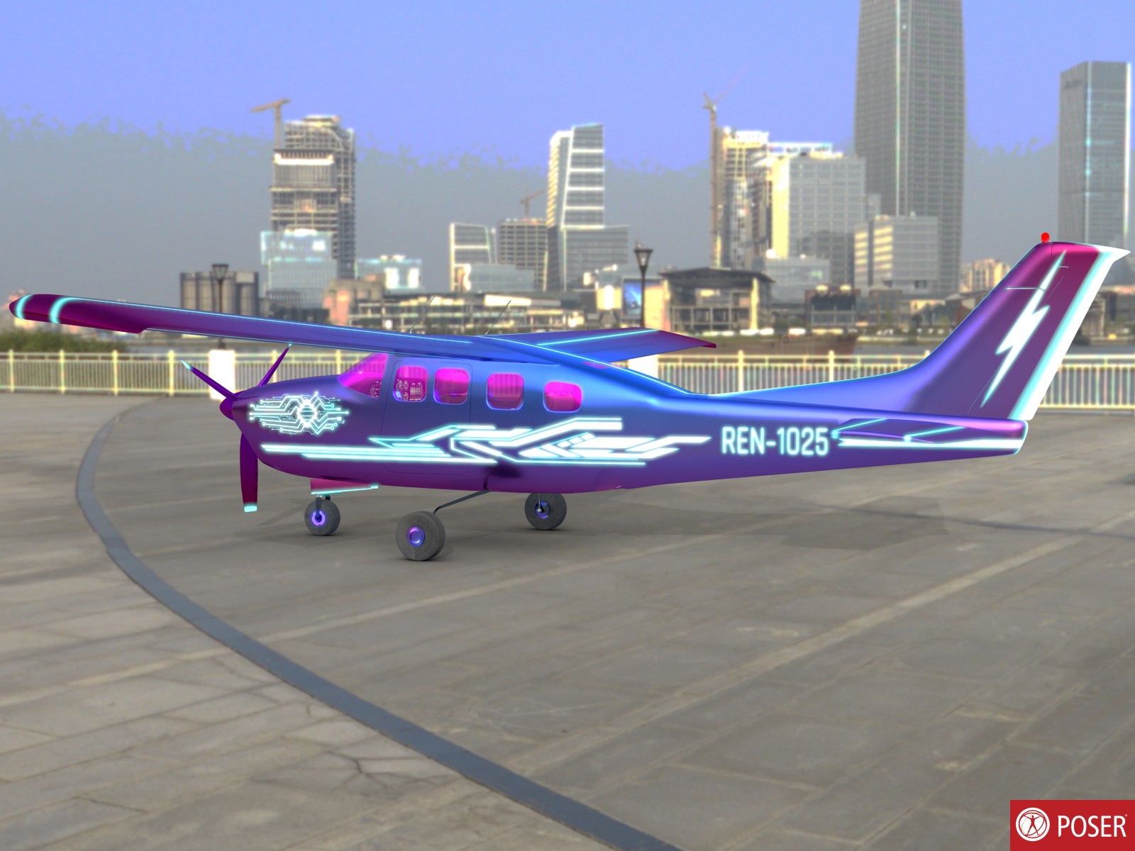 Cyber Jet for Daz and Poser by N/A