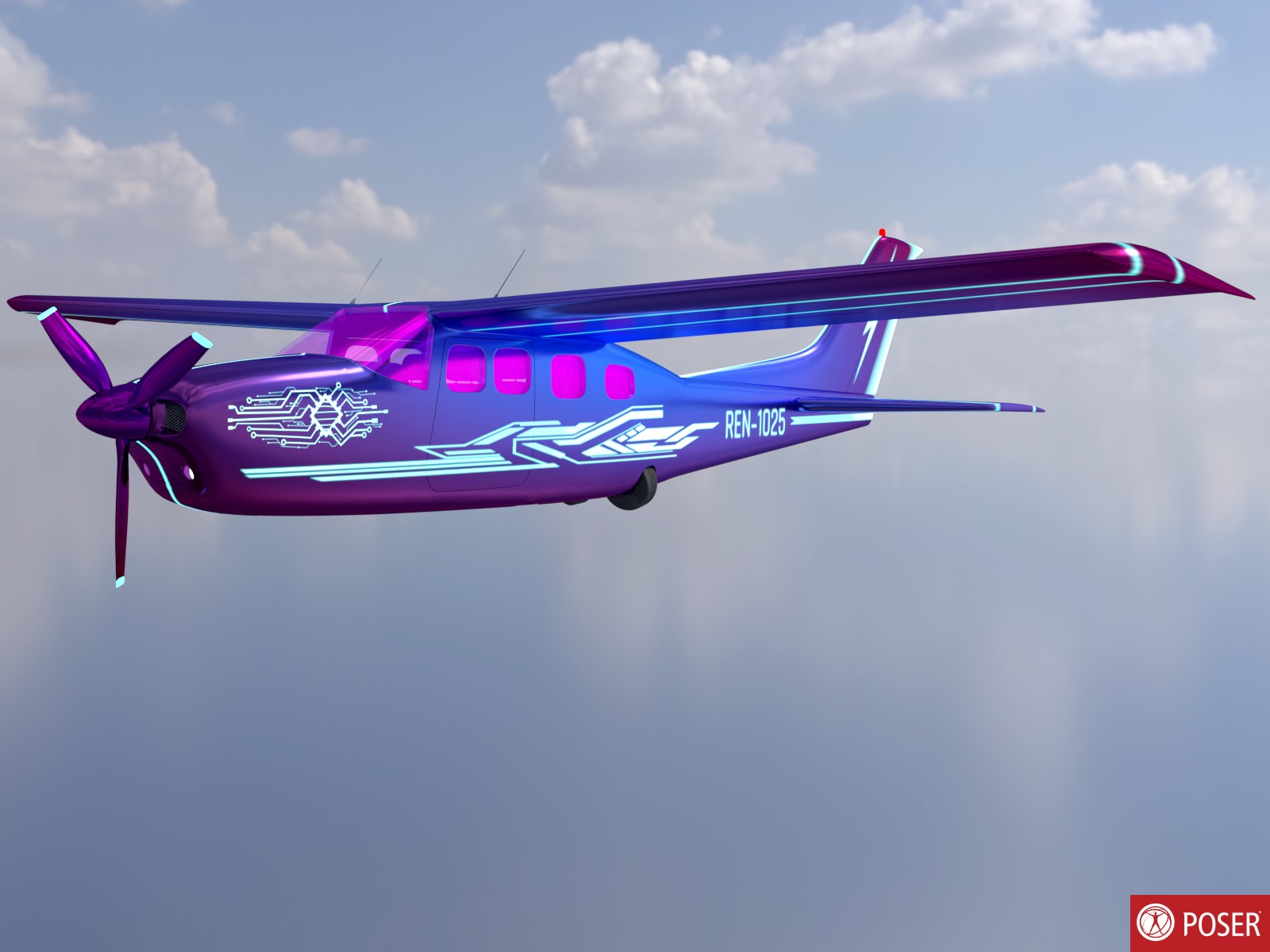 Cyber Jet for Daz and Poser by N/A