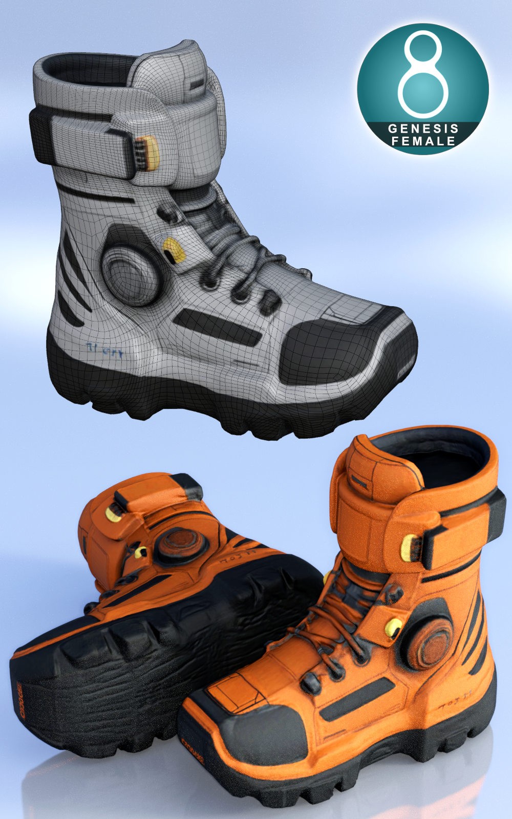 Sci-Fi Boots MK1 for G8F by N/A