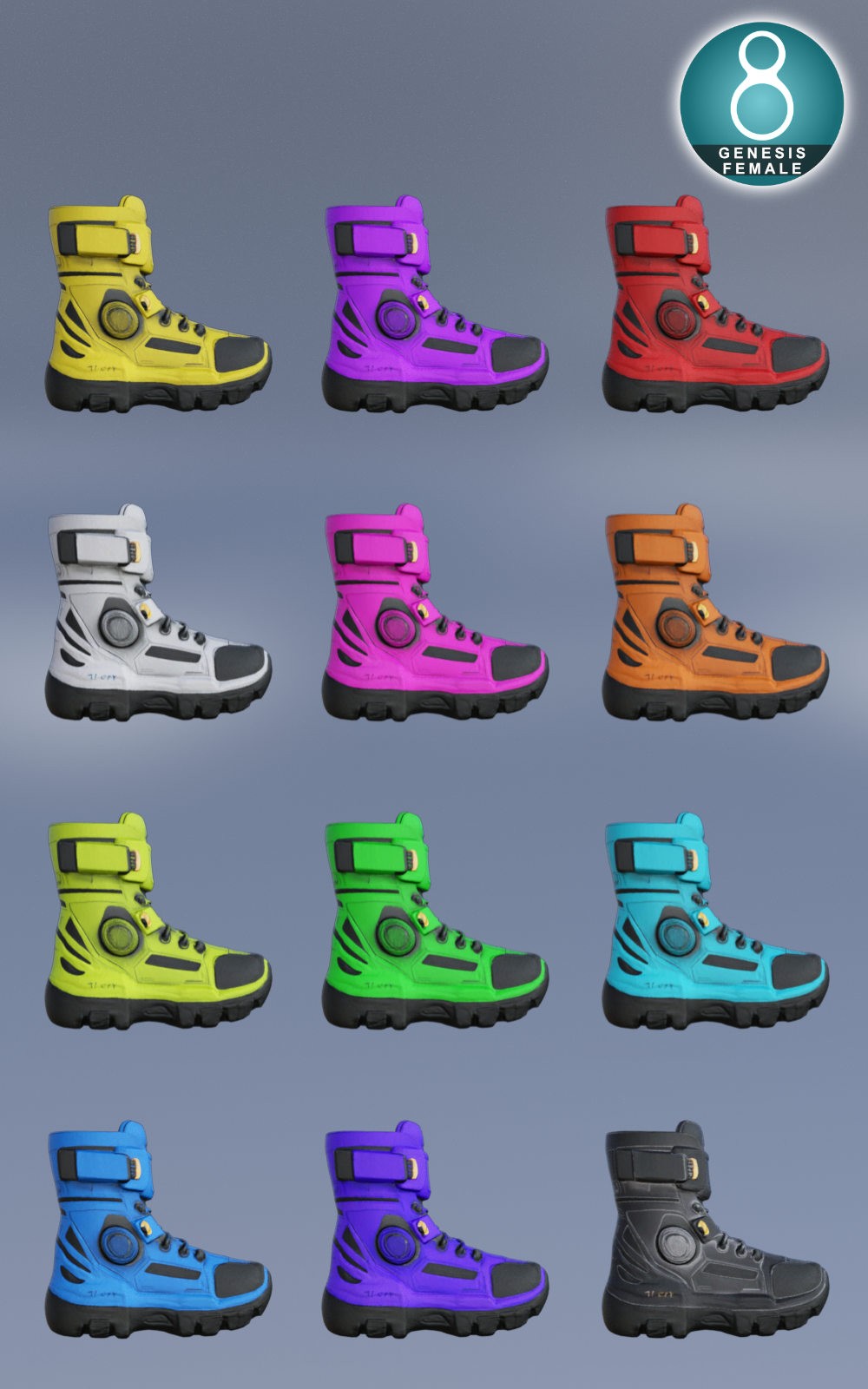 Sci-Fi Boots MK1 for G8F by N/A