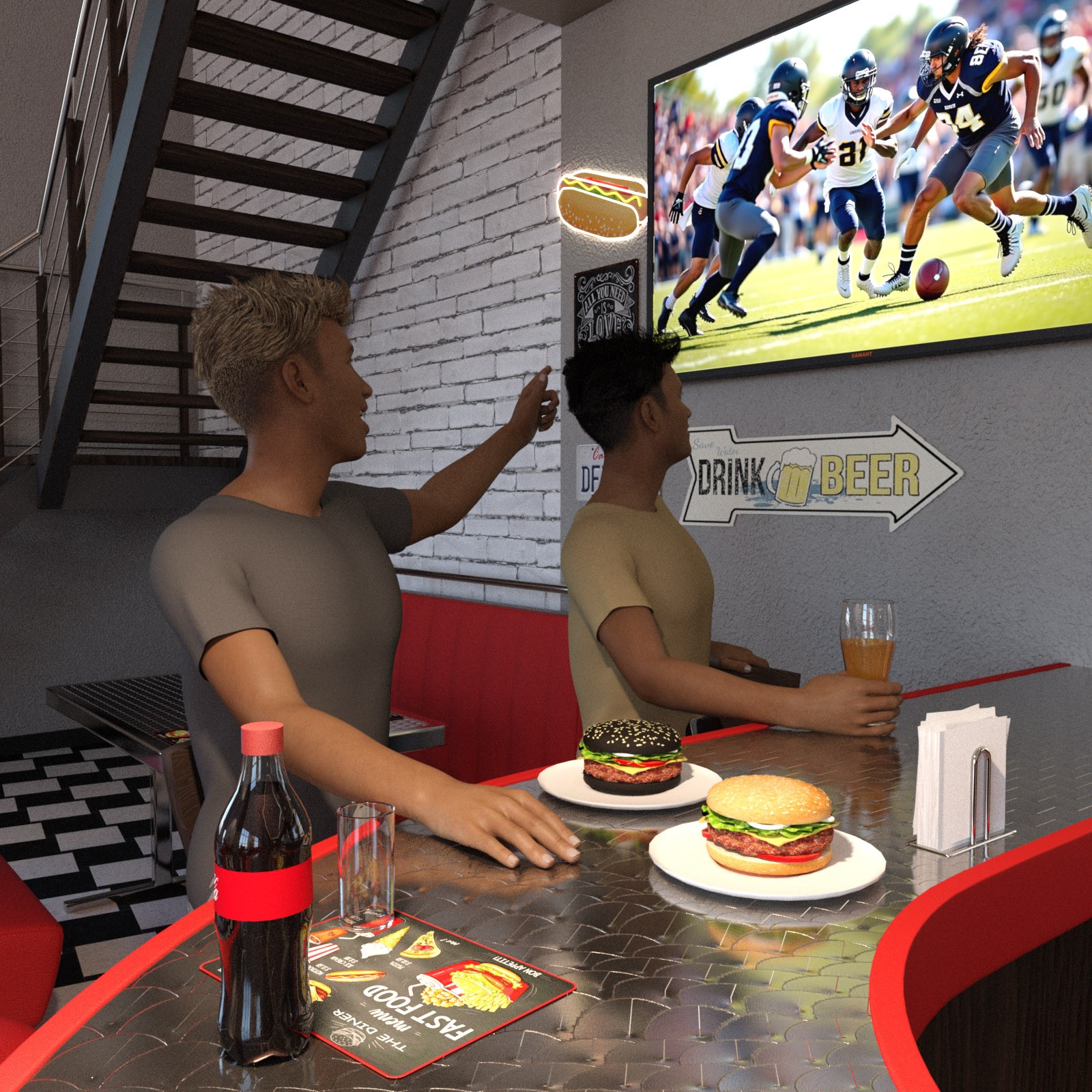 SAMANT TheDiner_POSES by N/A