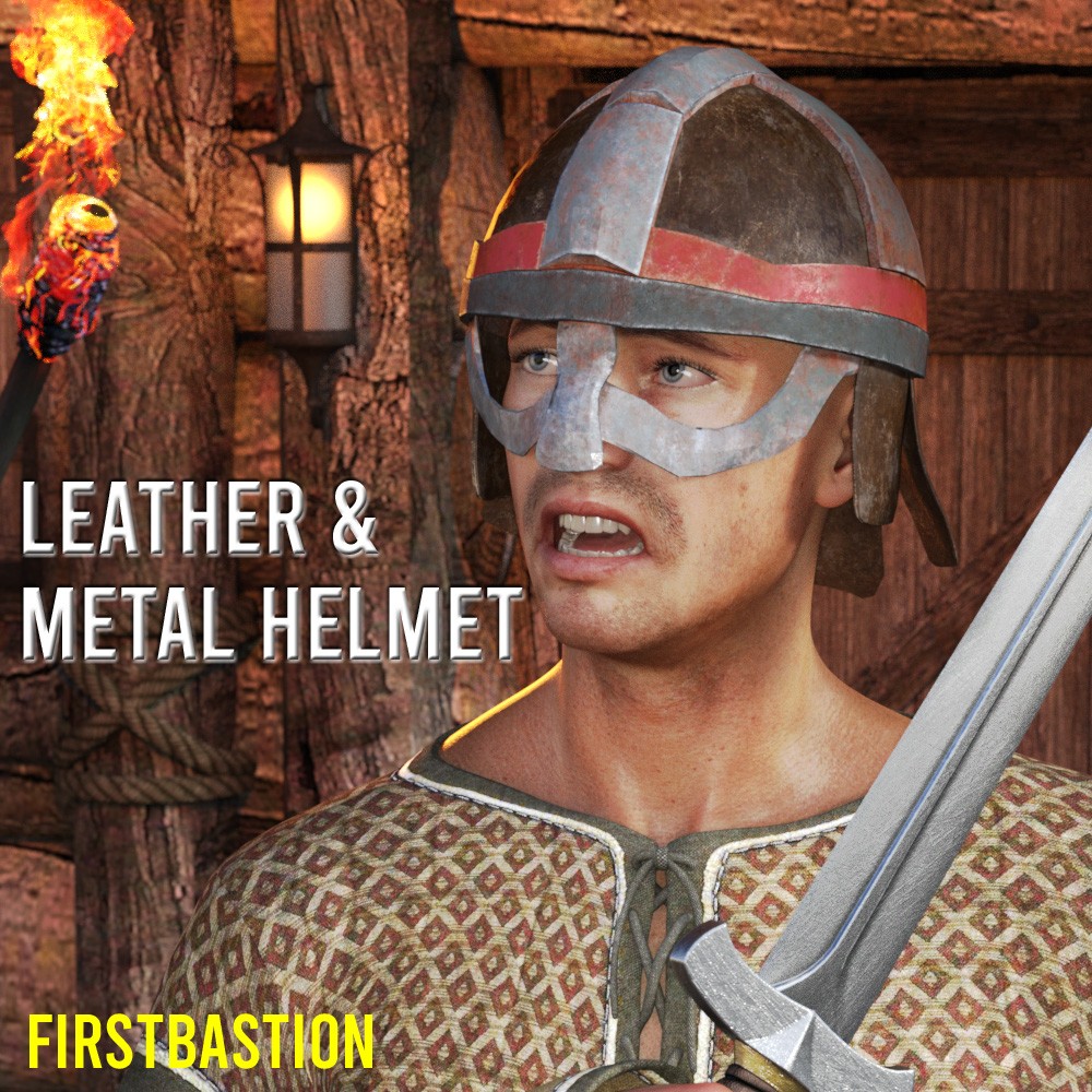 1stB Leather & Metal Helmets by N/A