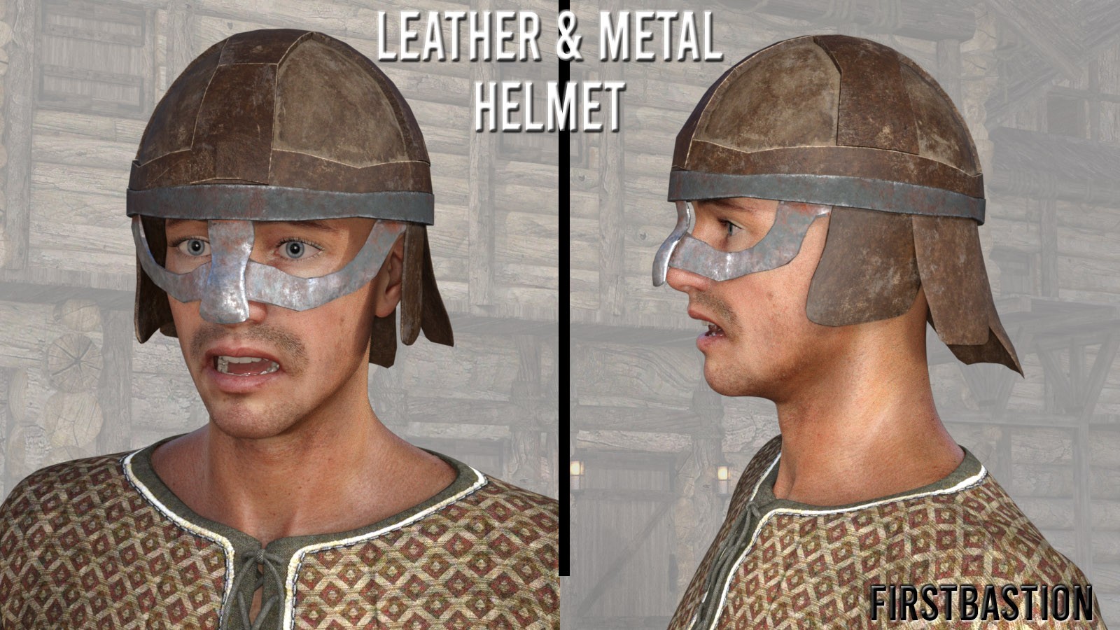 1stB Leather & Metal Helmets by N/A