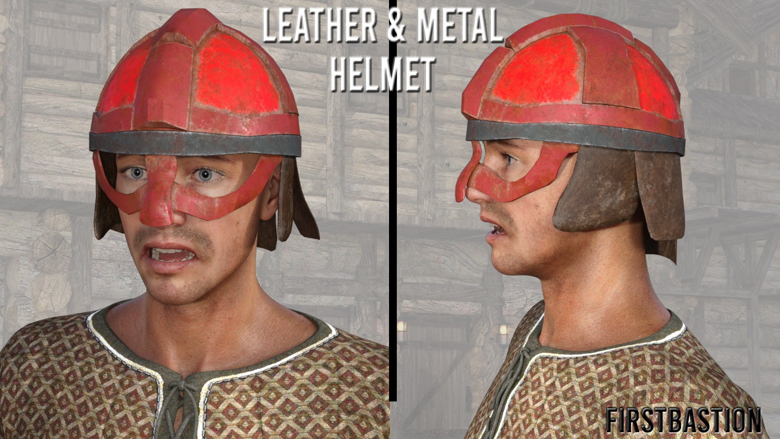 1stB Leather & Metal Helmets by N/A