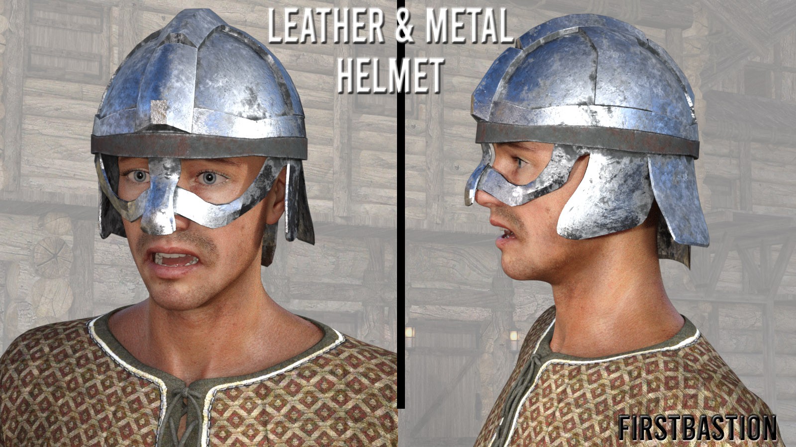 1stB Leather & Metal Helmets by N/A