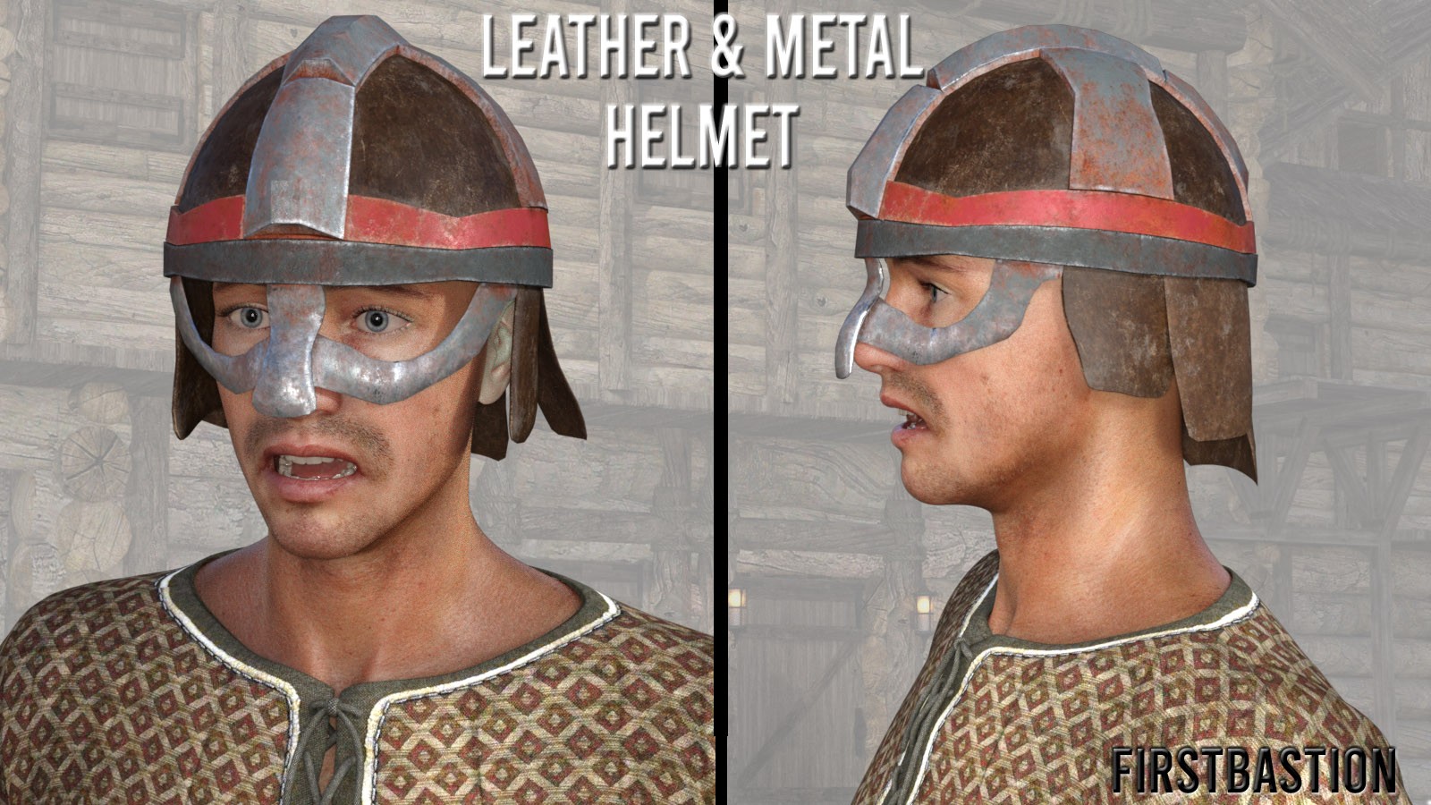 1stB Leather & Metal Helmets by N/A
