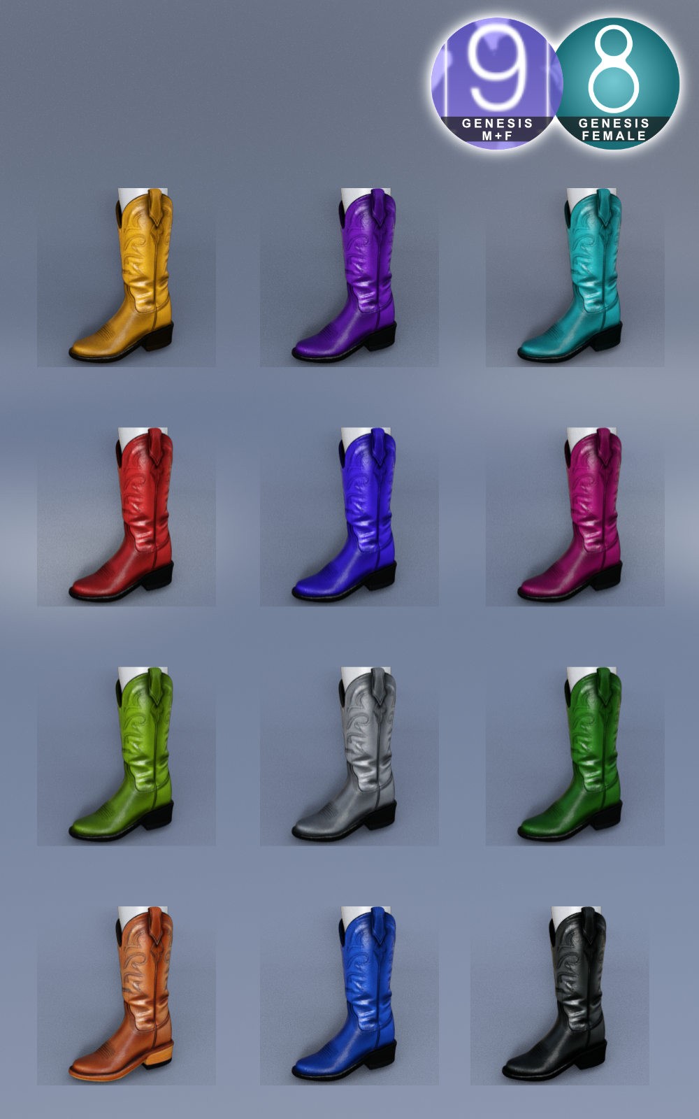 Classic Cowboy Boots MK1 Premium Pack by N/A