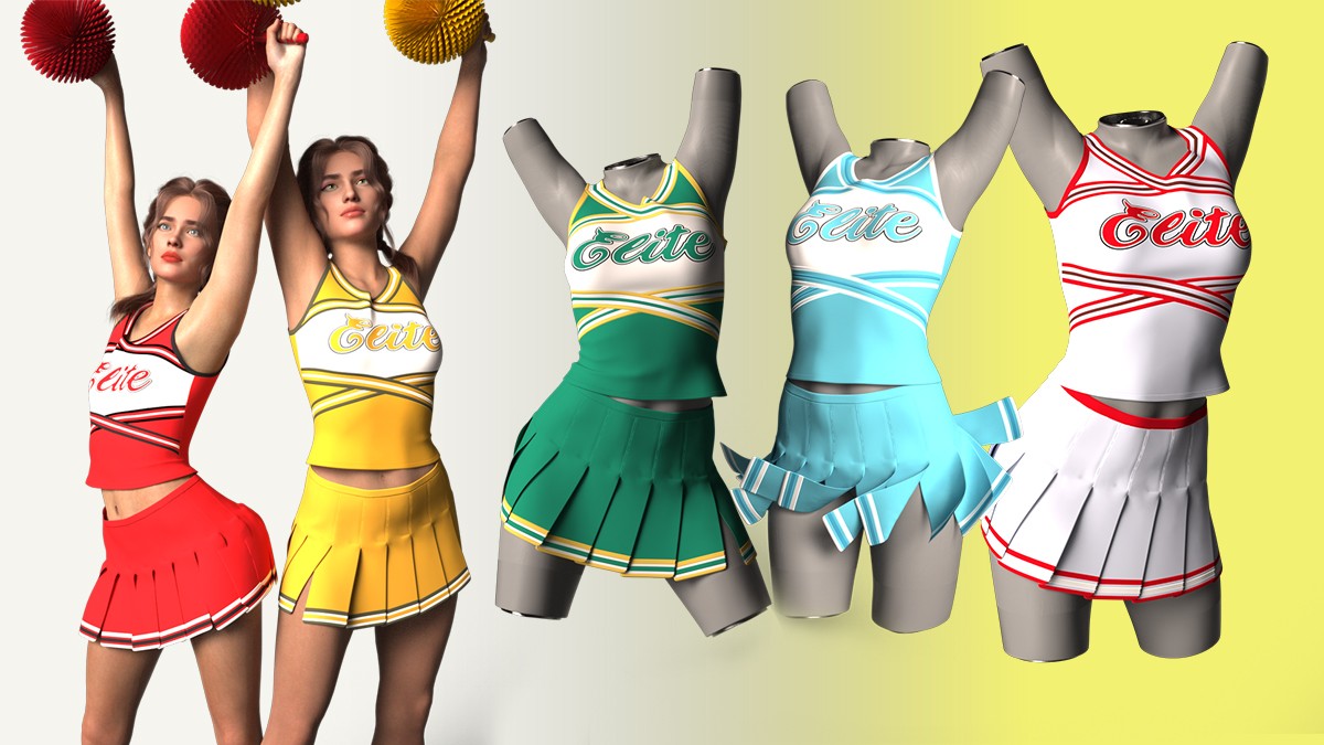 RQL-dForce Cheerleader Outfit G8F & G8.1F by N/A