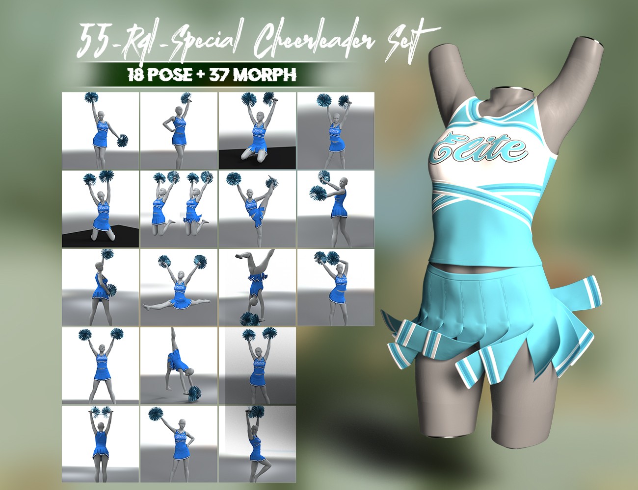RQL-dForce Cheerleader Outfit G8F & G8.1F by N/A
