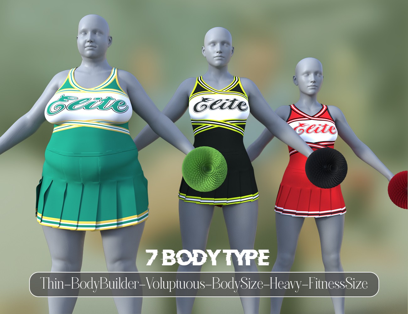 RQL-dForce Cheerleader Outfit G8F & G8.1F by N/A