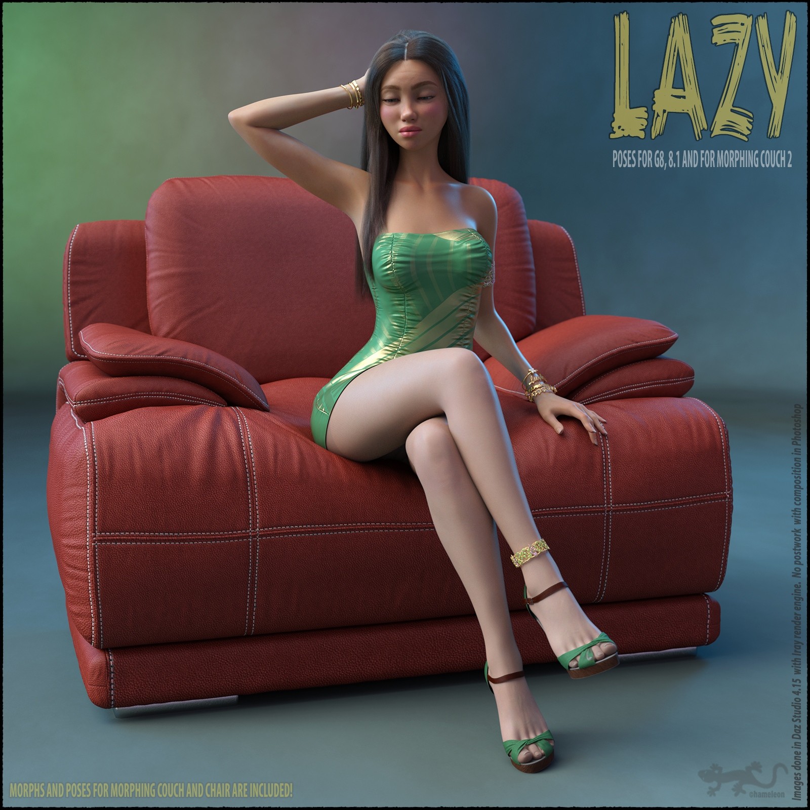 Lazy - Poses for Genesis 8 and 8.1 Female by N/A