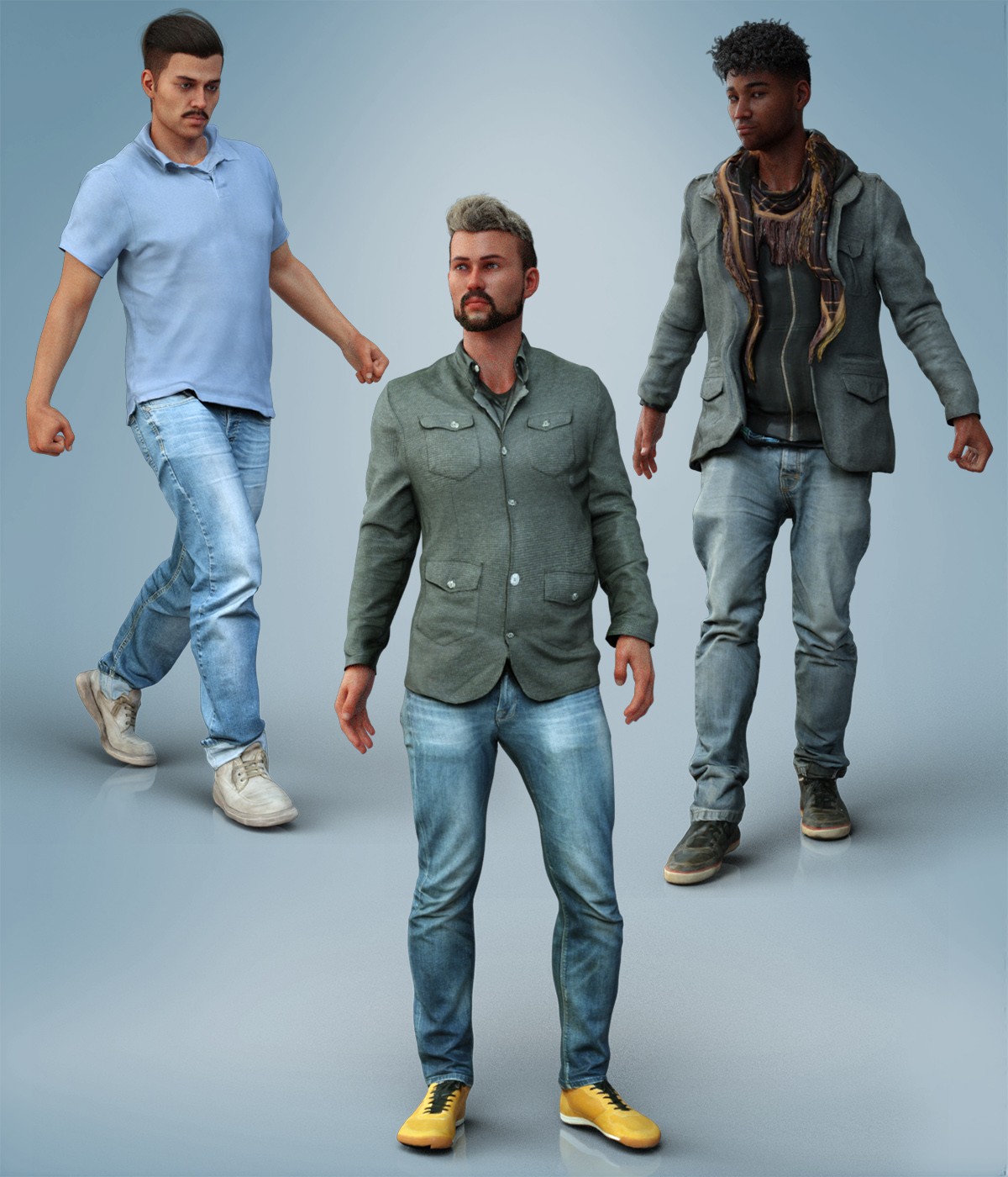 Casual Male Outfits Volume 4 for Genesis 8 Male by N/A