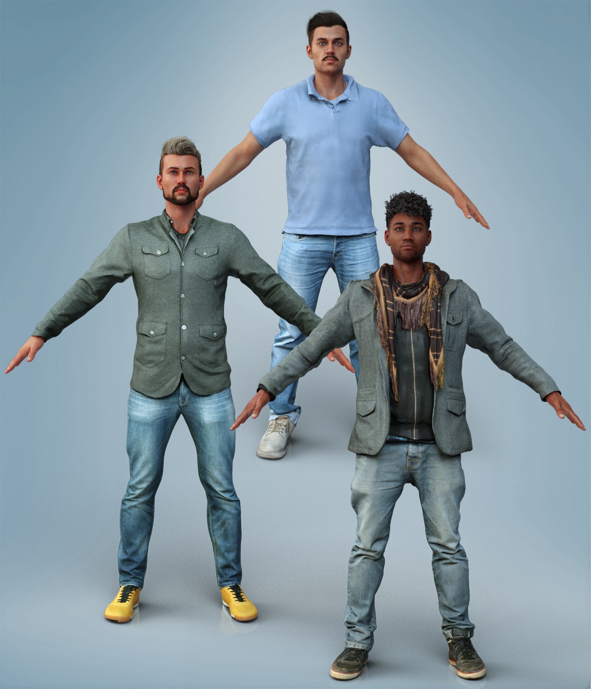 Casual Male Outfits Volume 4 for Genesis 8 Male by N/A