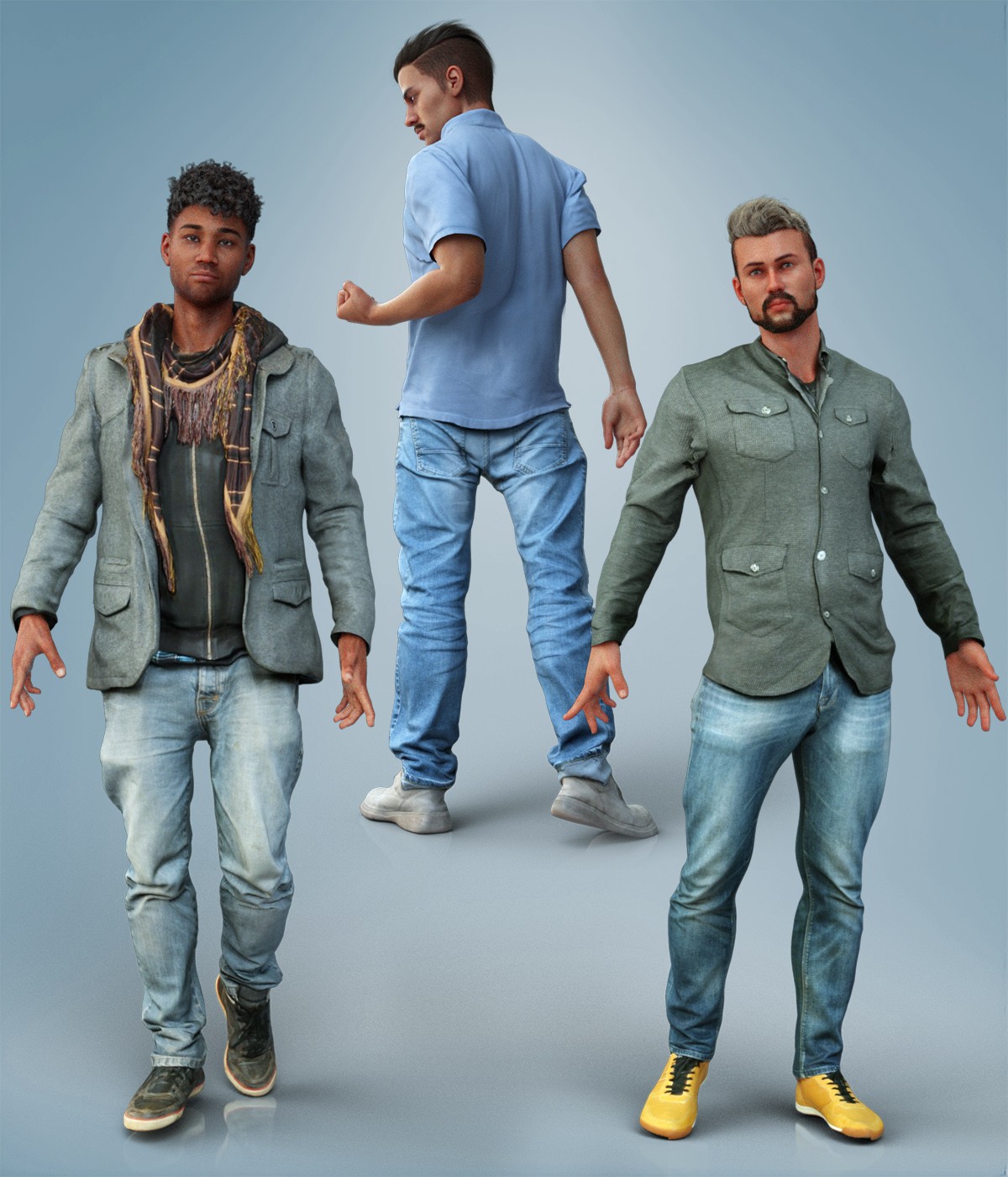 Casual Male Outfits Volume 4 for Genesis 8 Male by N/A