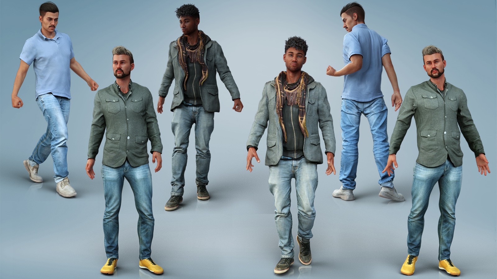 Casual Male Outfits Volume 4 for Genesis 8 Male by N/A