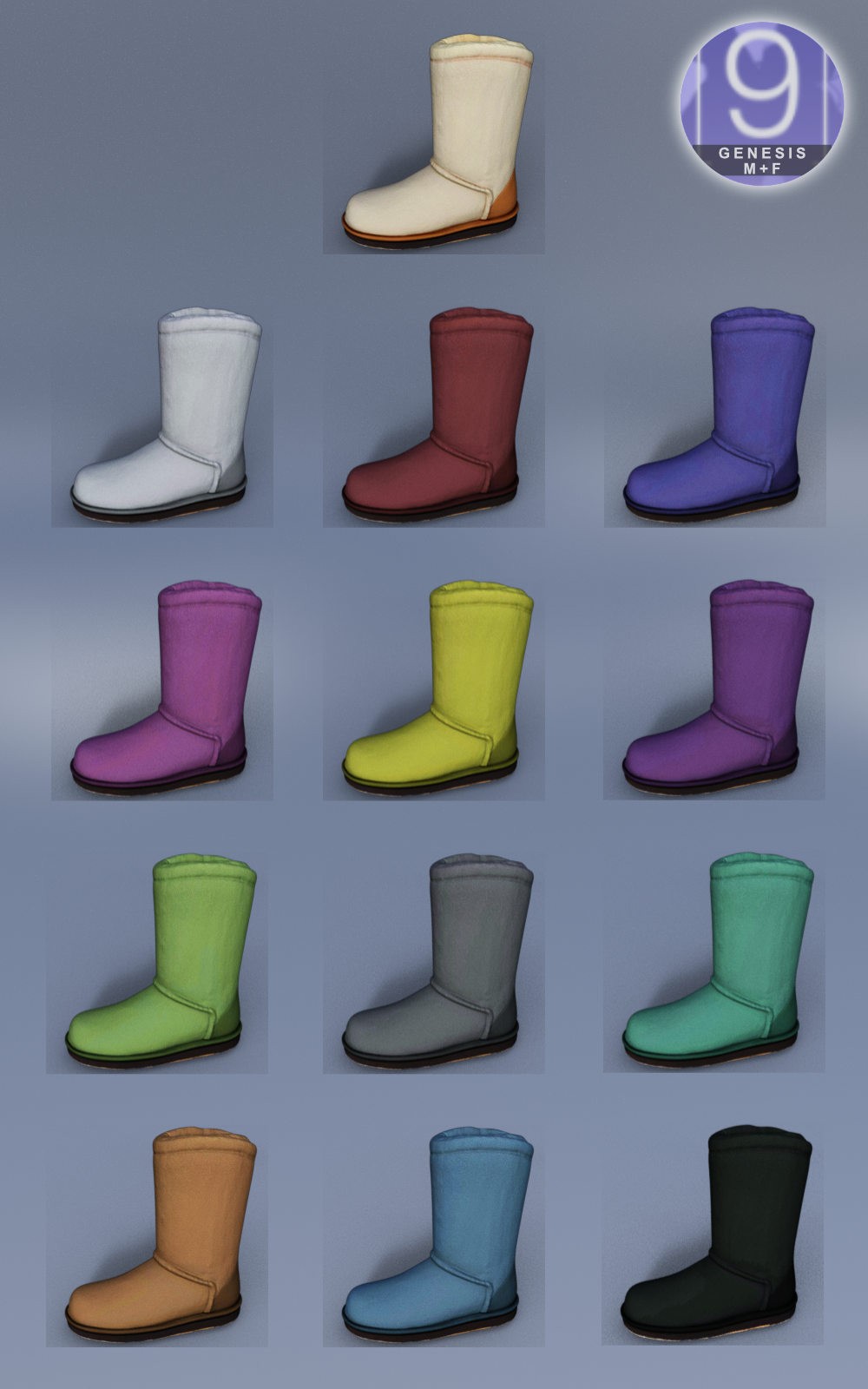 Sheepskin Boots for G9 by N/A