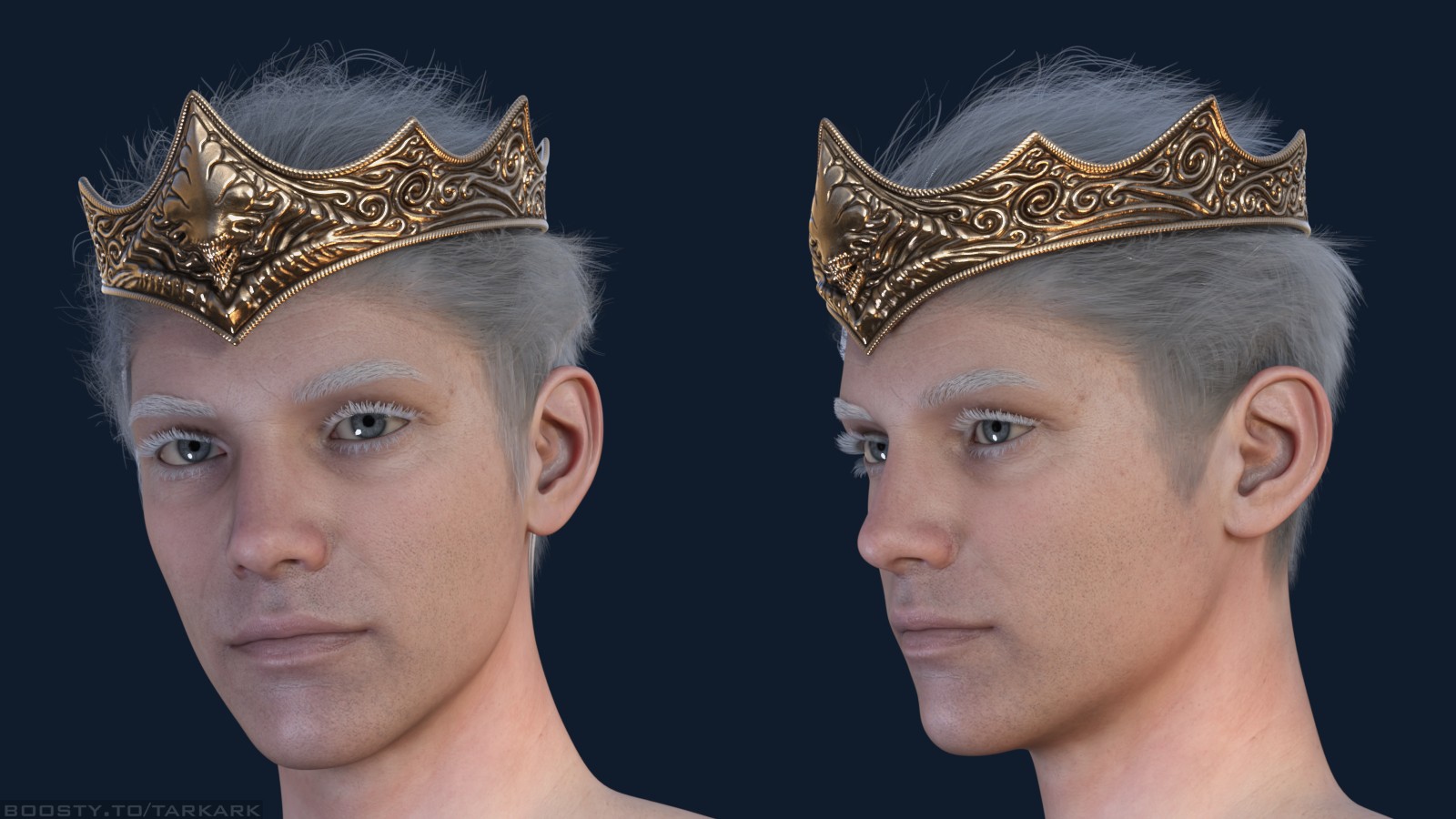 (TA) ZS Crown for Genesis 8 and 8.1 Male by N/A