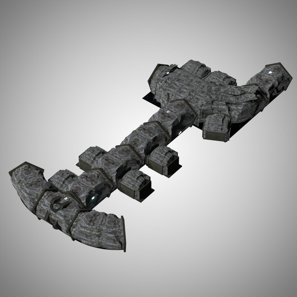 Subterranean Alien Cell Block for Poser by N/A