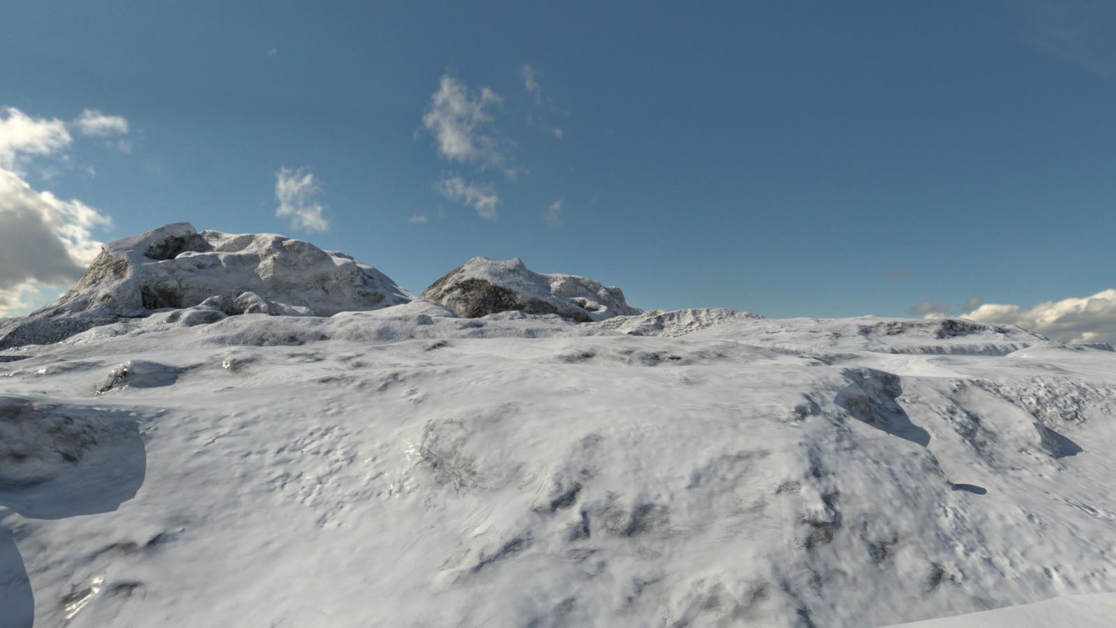 3D Scenery: Snowy Caps by N/A
