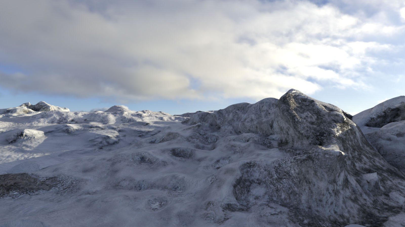 3D Scenery: Snowy Caps by N/A