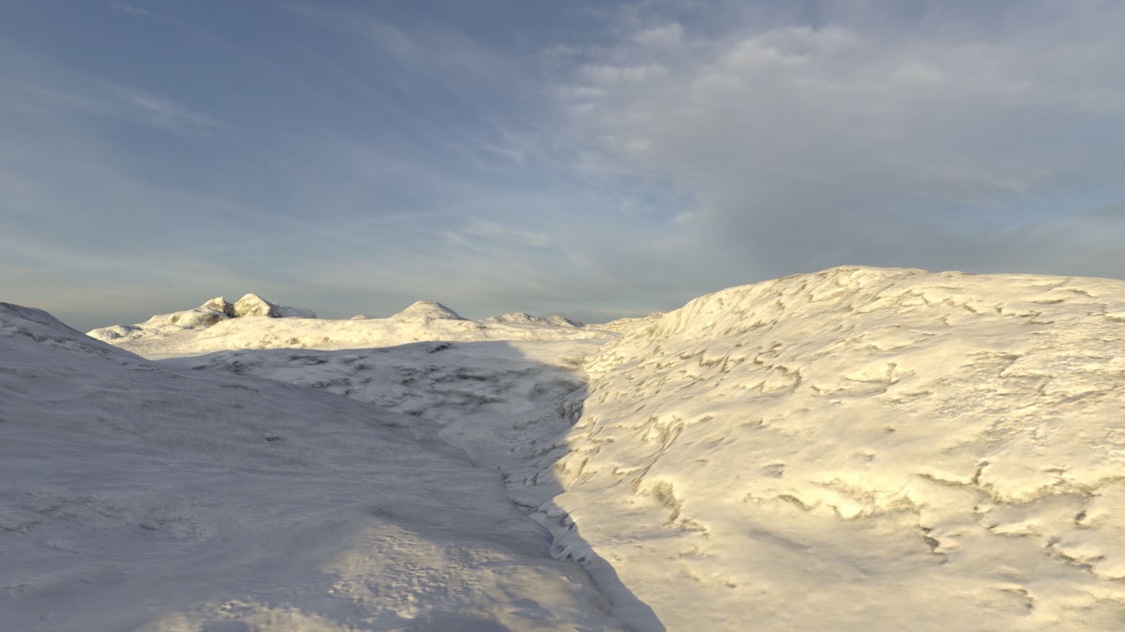 3D Scenery: Snowy Caps by N/A