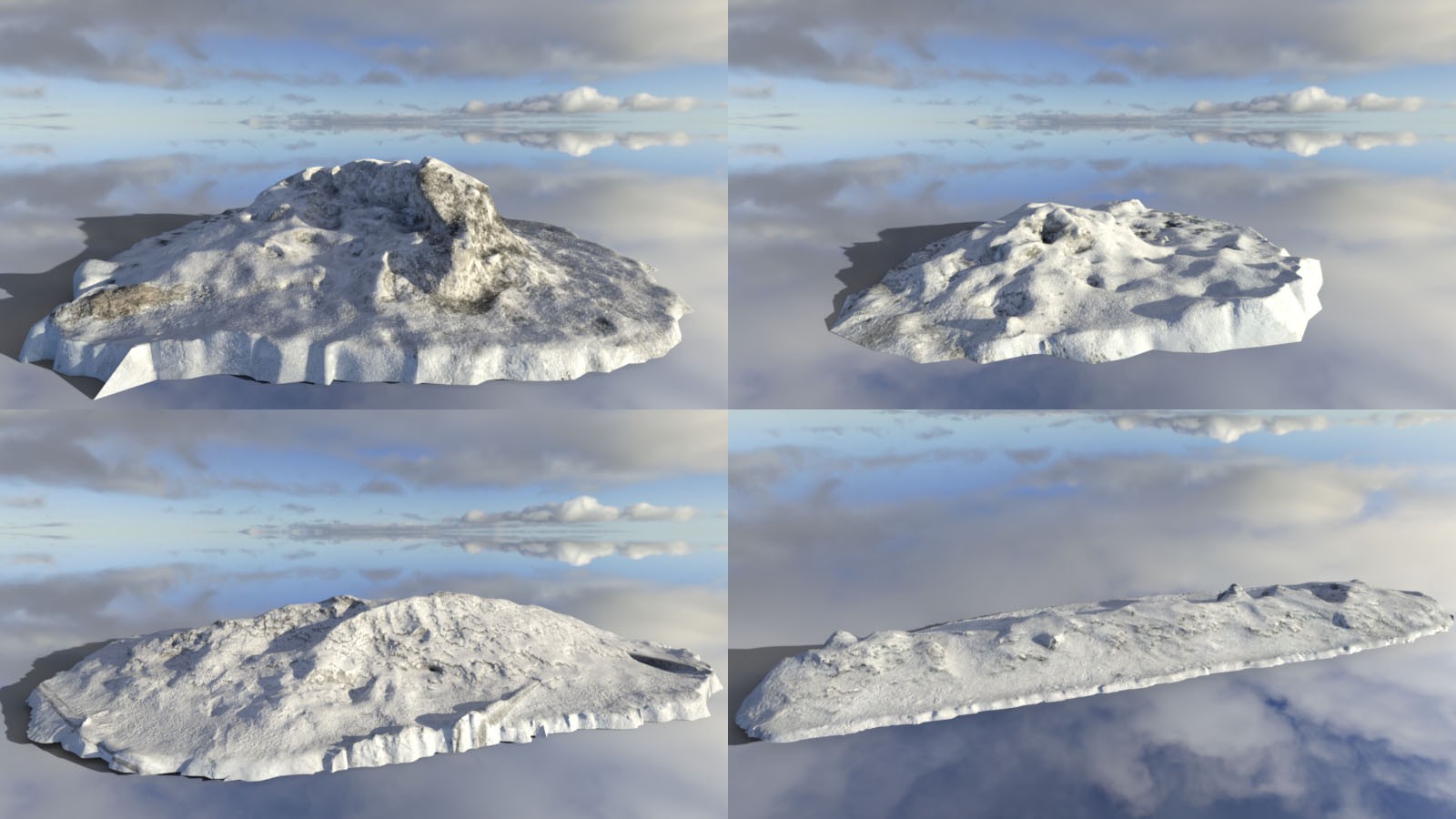 3D Scenery: Snowy Caps by N/A