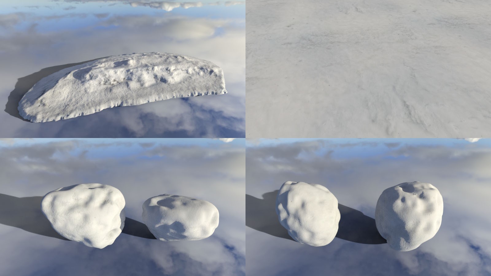 3D Scenery: Snowy Caps by N/A