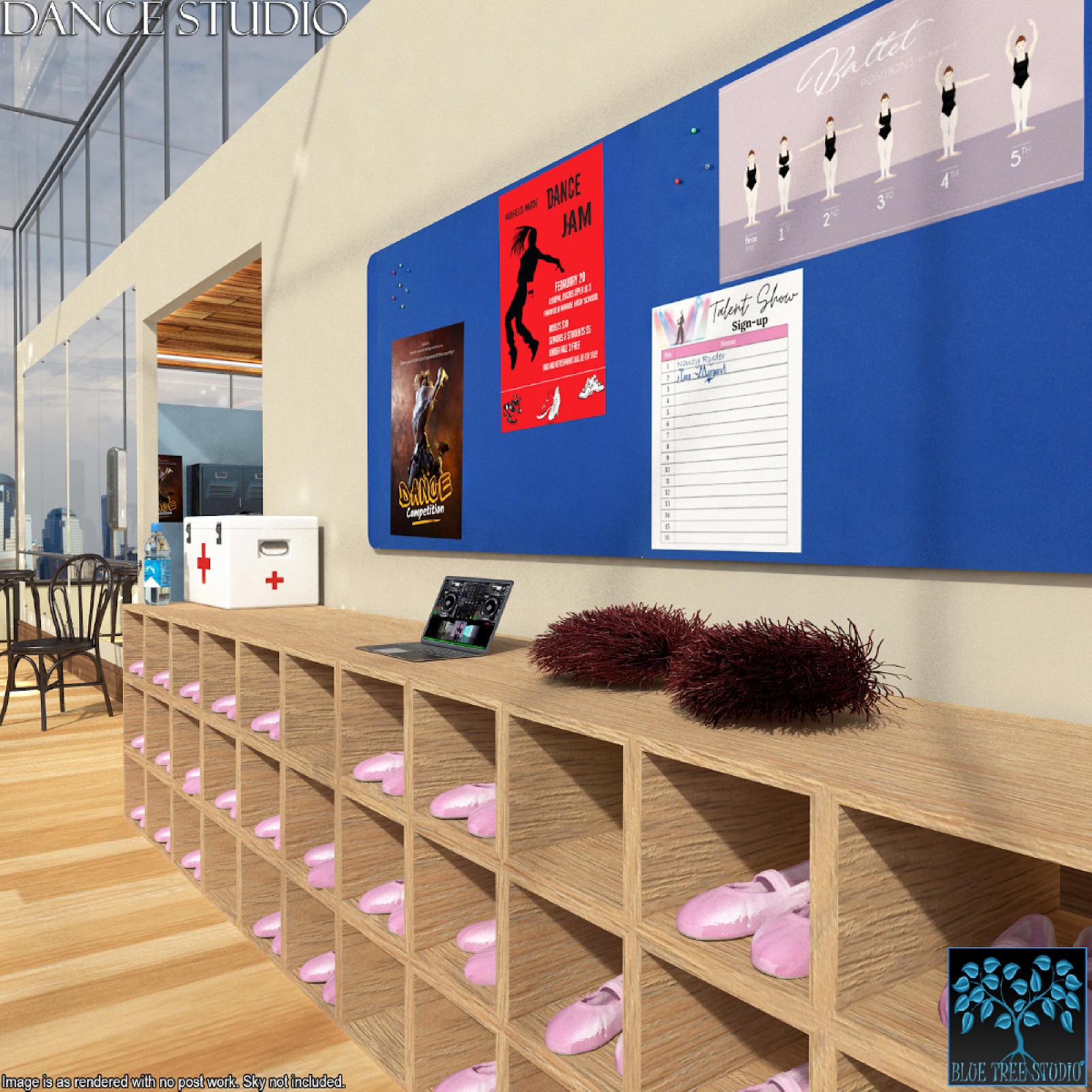 Dance Studio for Daz by N/A