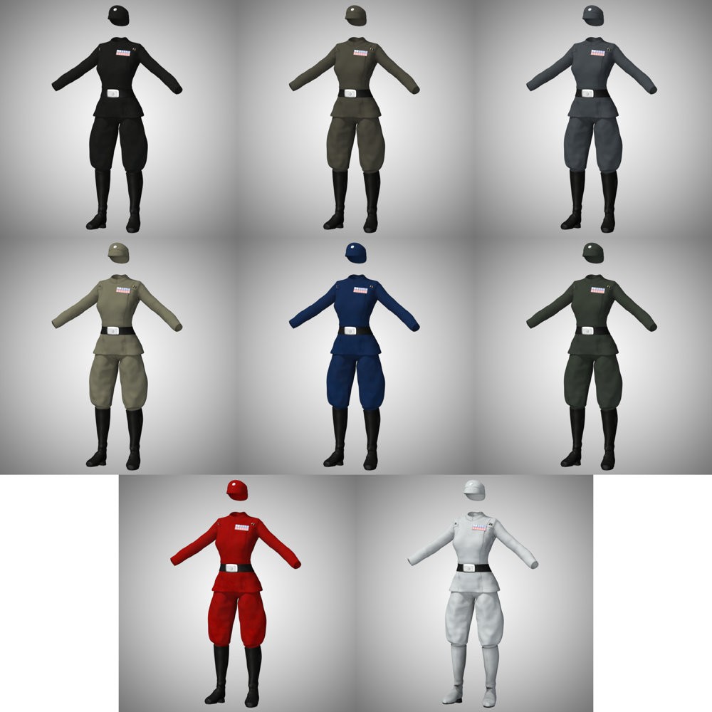 Imperial Officer for La Femme 2 for Poser by N/A