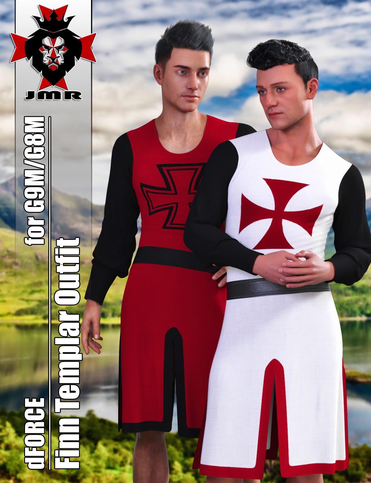 JMR dForce Finn Templar Outfit for G9M and G8M by N/A