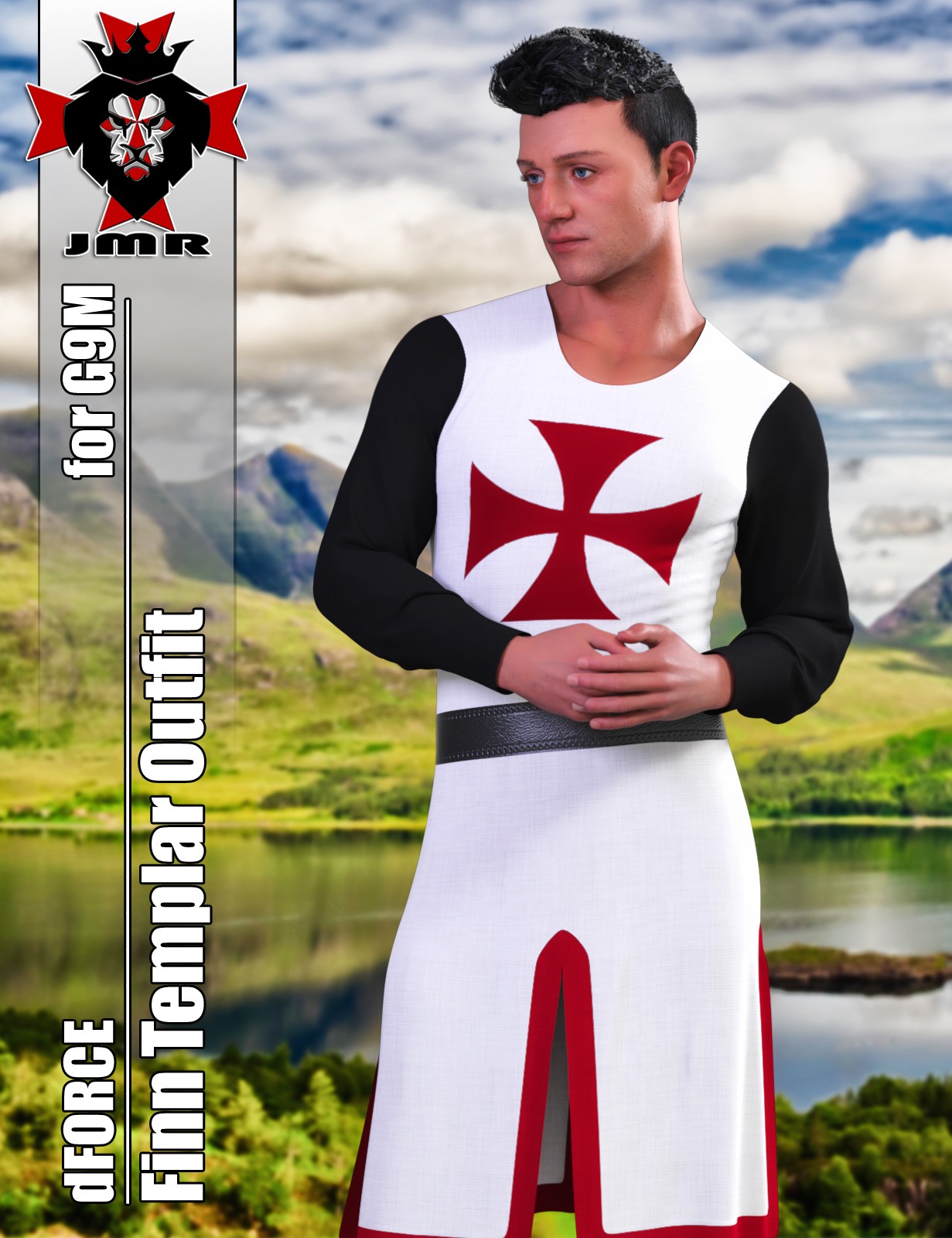 JMR dForce Finn Templar Outfit for G9M and G8M by N/A