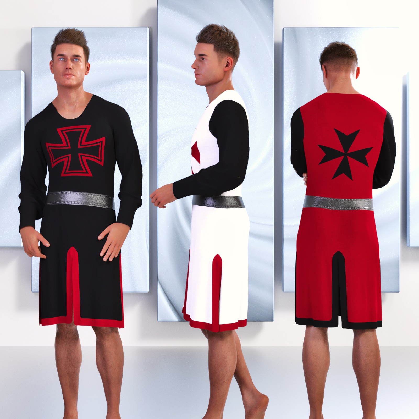 JMR dForce Finn Templar Outfit for G9M and G8M by N/A