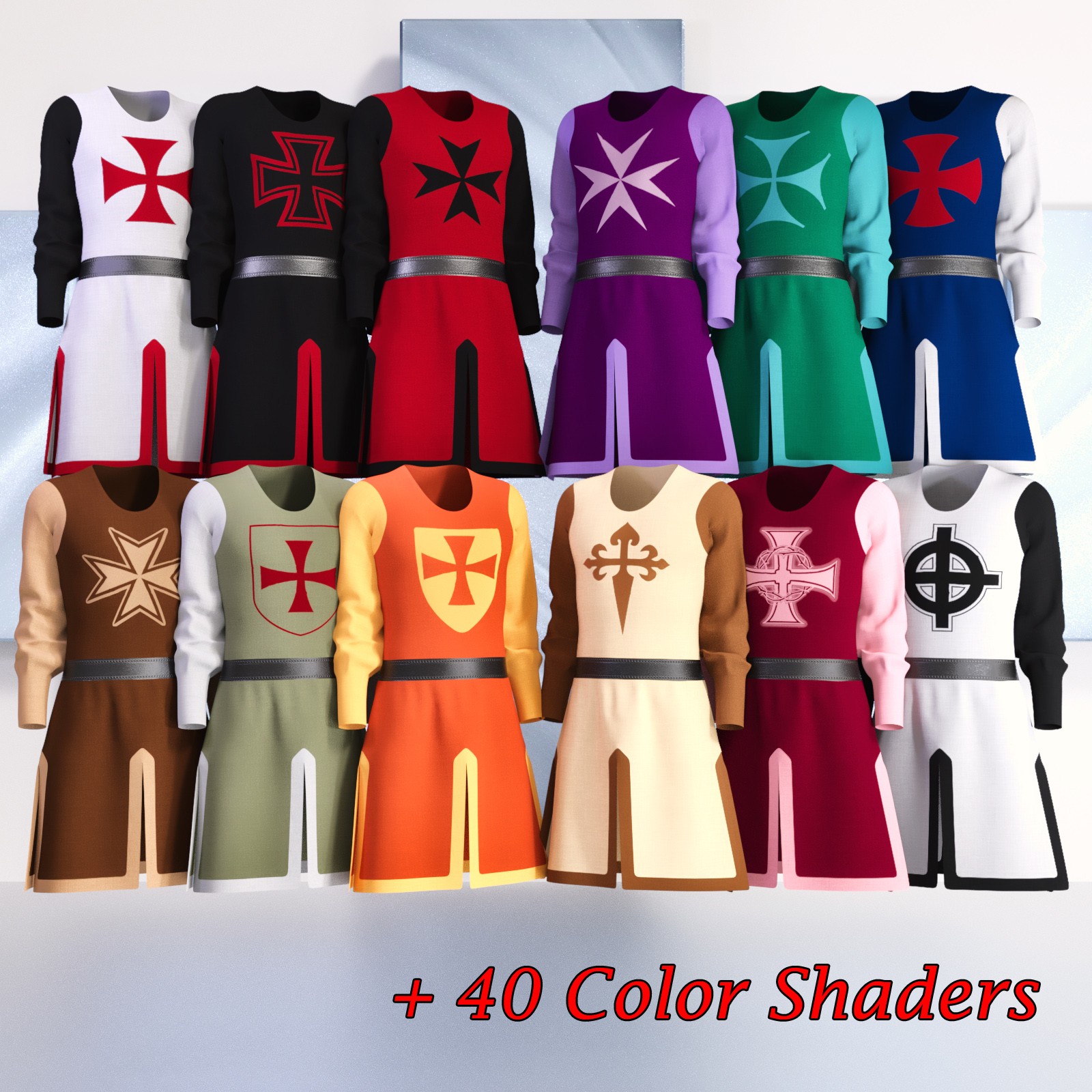 JMR dForce Finn Templar Outfit for G9M and G8M by N/A