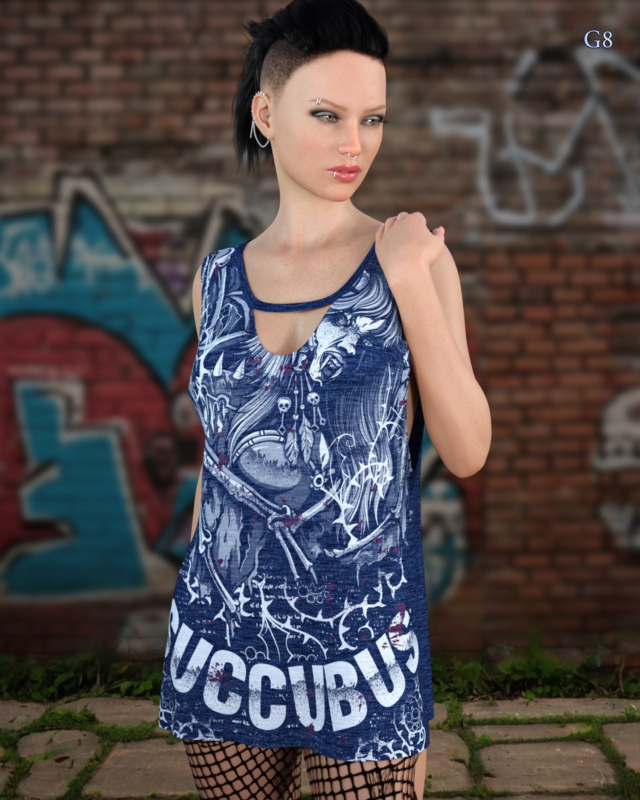 dforce - Cut Out Tee II - Genesis 8 and 9 by N/A