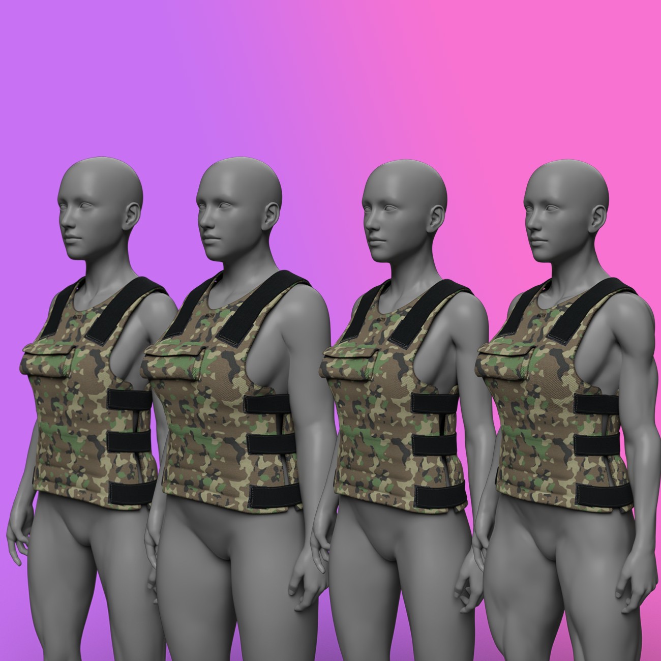 EliteDZ Lightweight Bulletproof Vest G8F by N/A