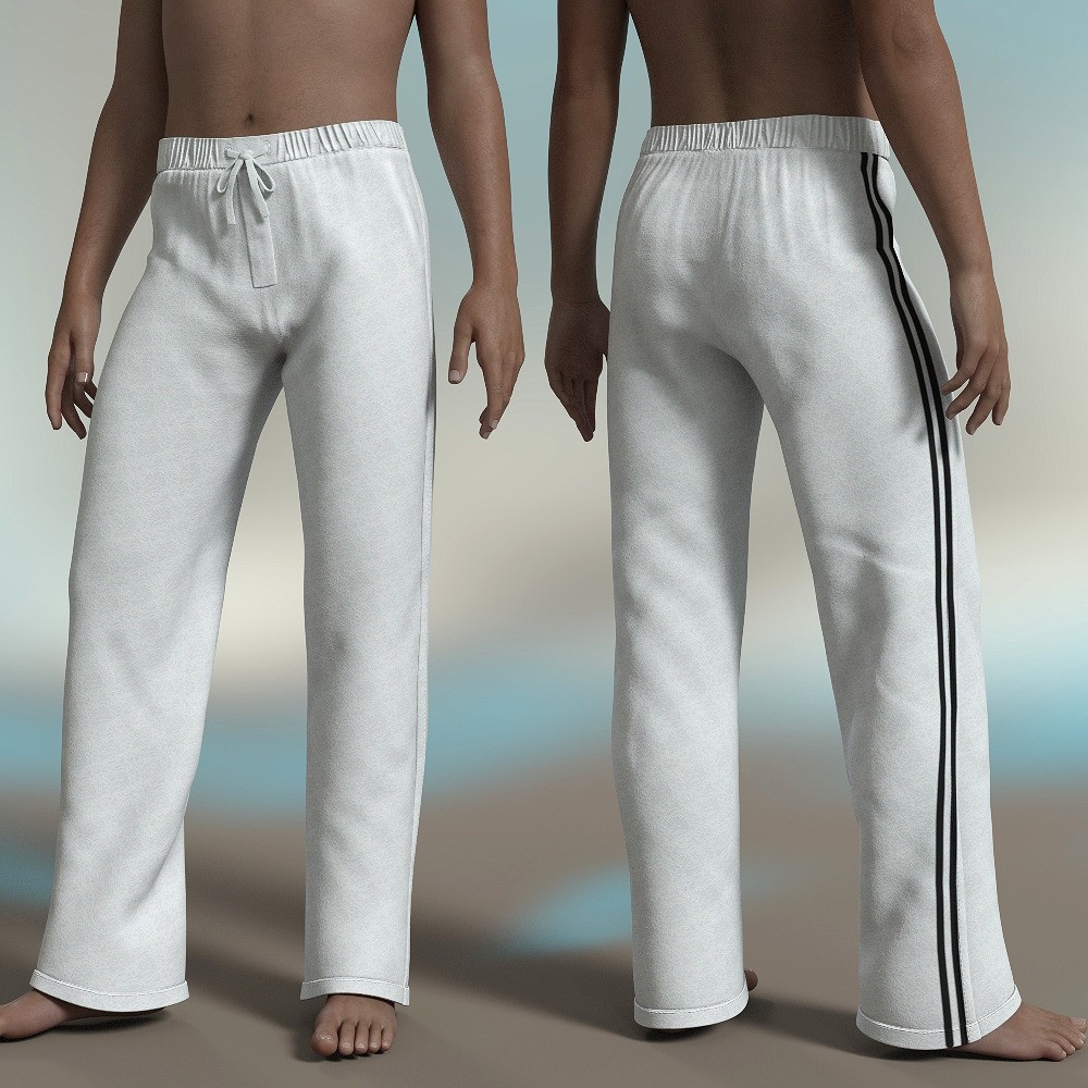 Boxers and SweatPants for Pajama Pants with Open Fly G8 Male by N/A