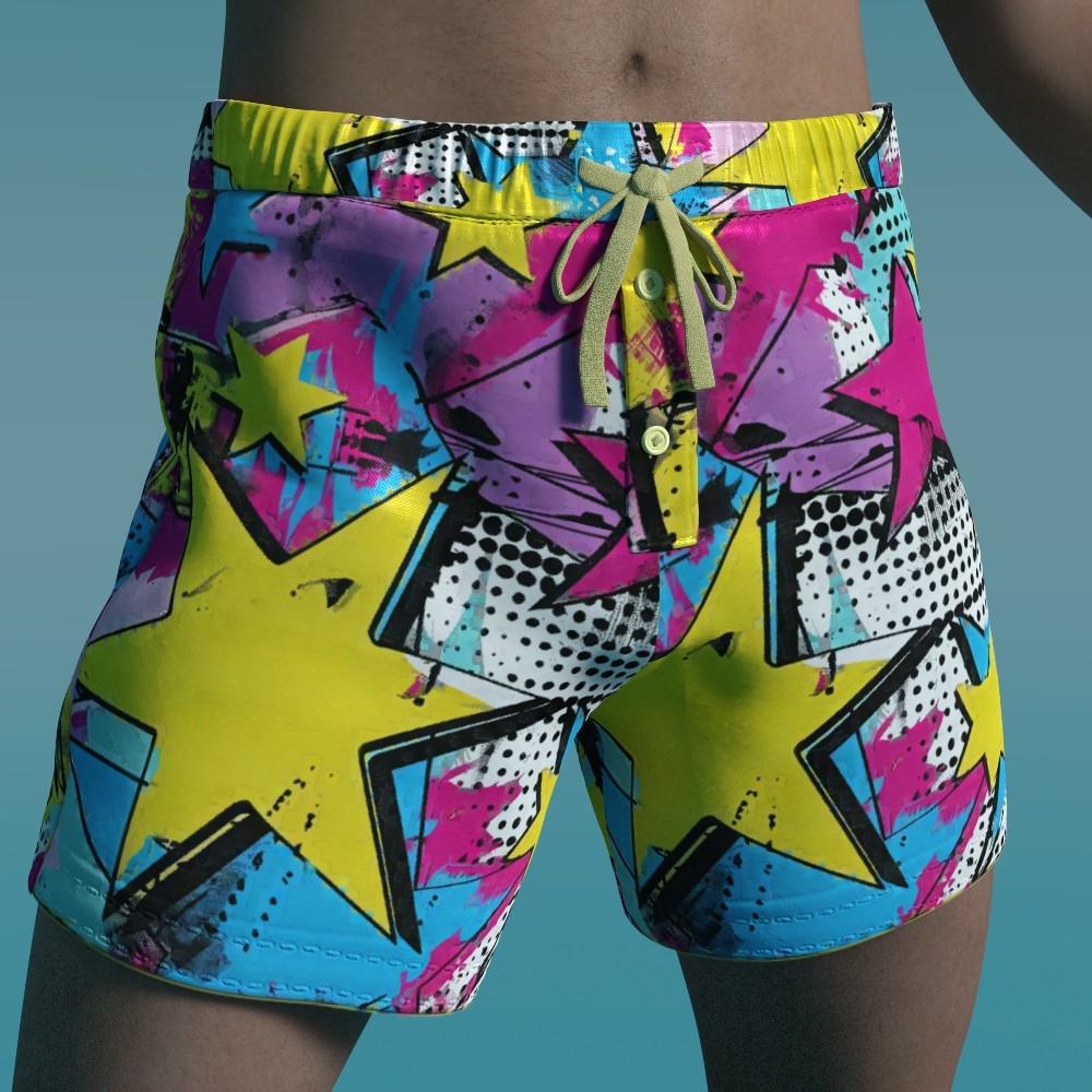 Boxers and SweatPants for Pajama Pants with Open Fly G8 Male by N/A
