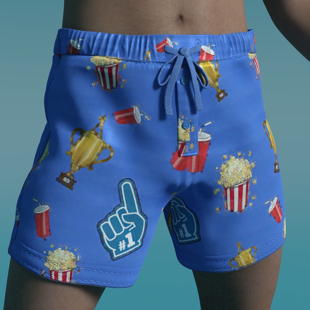 Boxers and SweatPants for Pajama Pants with Open Fly G8 Male by N/A